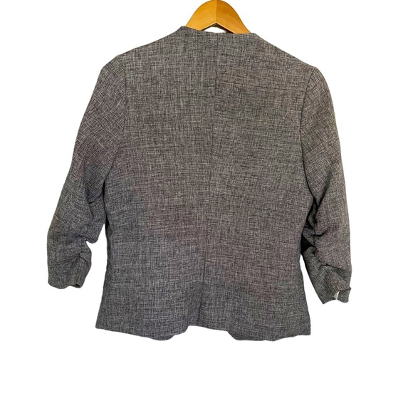 Gray, Ruched Blazer-Size Small - Picture 9 of 11